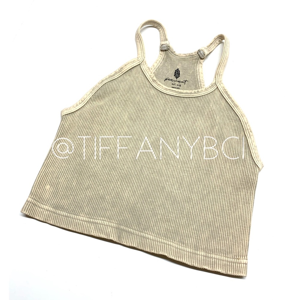 Free People Happiness Runs Crop Tank Stone Eagle - Picture 4 of 13